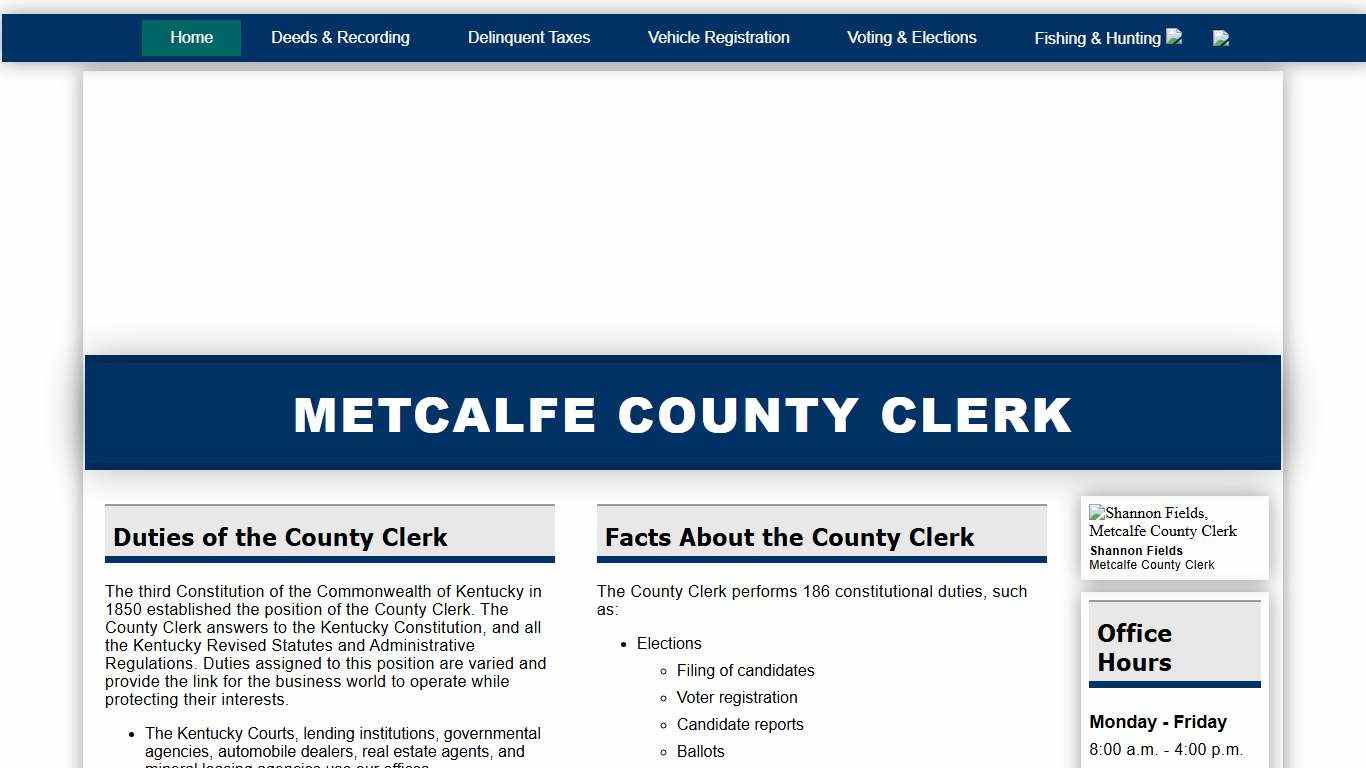 Metcalfe County Clerk